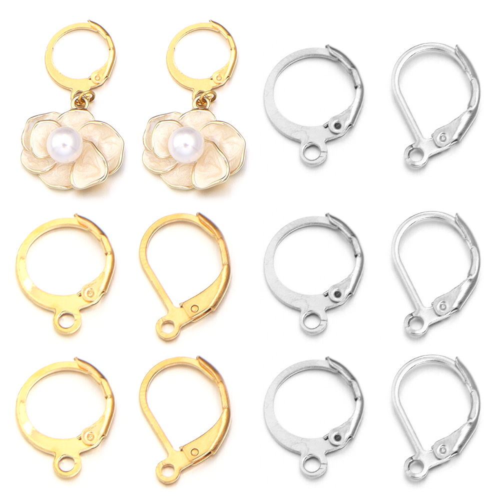 Jewelry Making Class - 20 ピース/ロットステンレス鋼耳フックラウンドイヤリングフックイヤーワイヤー DIY ジュエリーメイキング用イヤリング所見用品アクセサリー