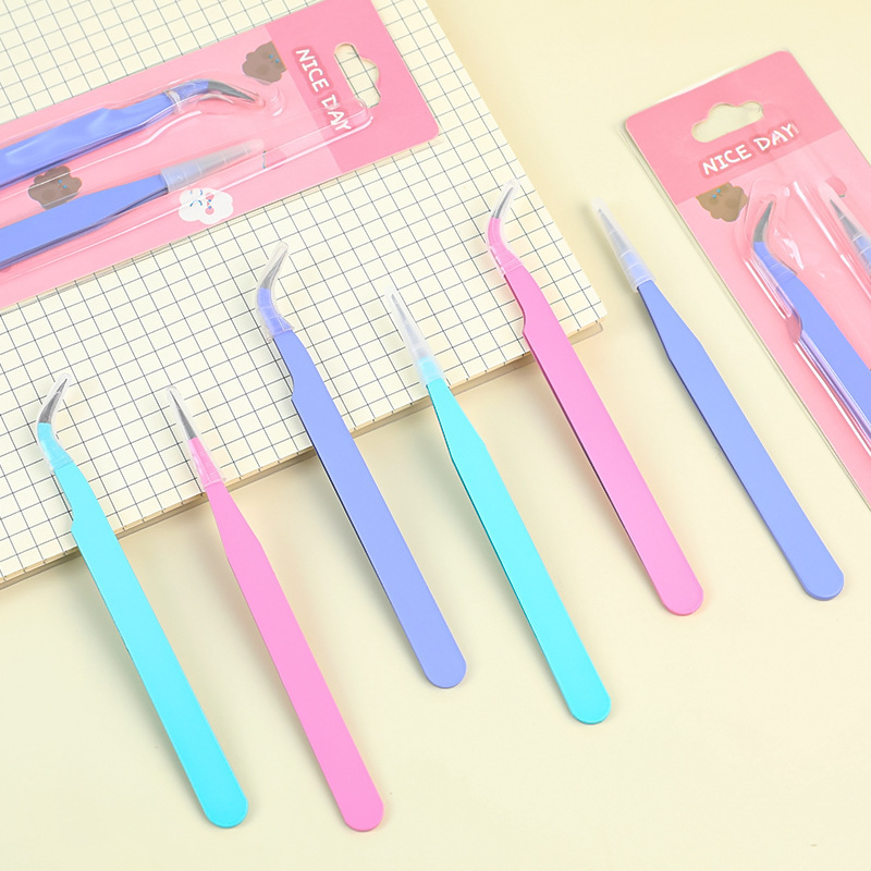 Jewelry Making Techniques - ピンセット6本セット - DIYスクラップブッキング、ジュエリー製作、ビーズ細工用の角度付きとストレートハンドツール - スクラップブッキング用品