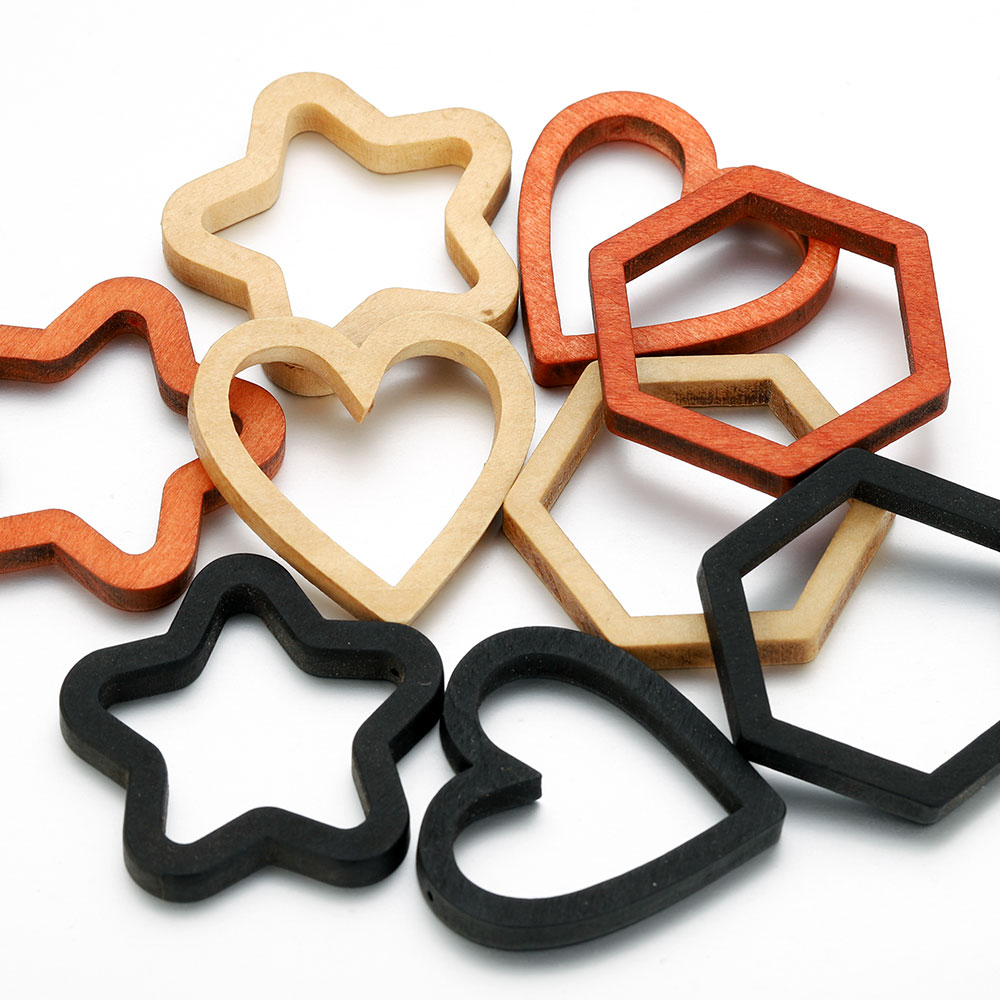 10 個木製ハートスクエアシリコンモールド DIY ジュエリ - Jewelry Making Mold のレビューと価格