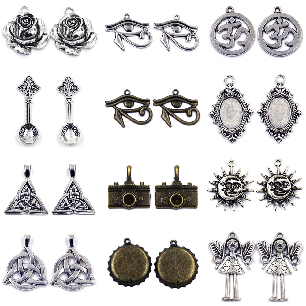 バラの目の形をしたペンダント,カメラアングル,スプーン,サン - Jewelry Making Videos のレビューと価格