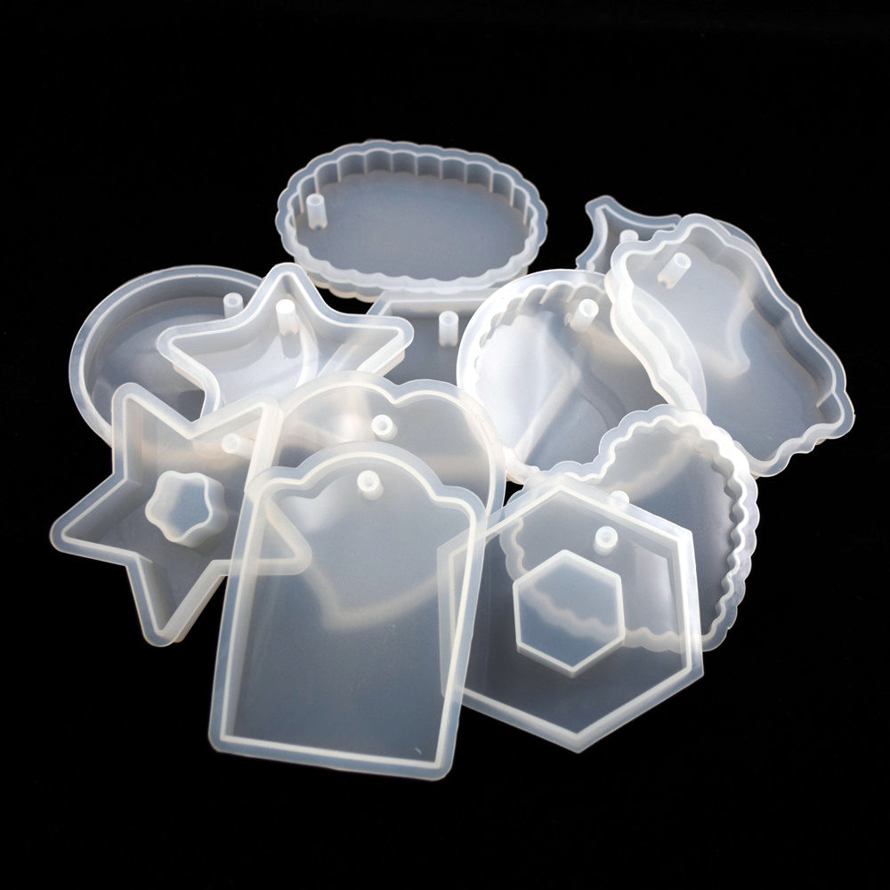 1PC タグシリコーンモールド樹脂シリコーンモールドペンダン - Jewelry Making Techniques のレビューと価格