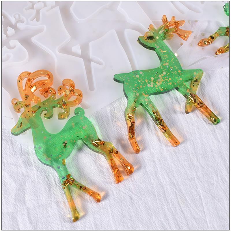 クリスマスヘラジカエポキシ樹脂モールドキーホルダーペンダント - Jewelry Making Techniques のレビューと価格
