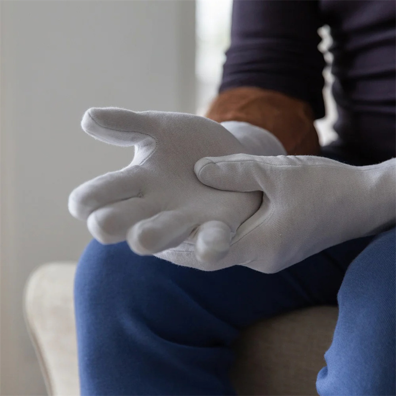 12/6 ペア綿作業用手袋乾いた手用儀式用ハンドリングフィル - Jewelry Making Gloves のレビューと価格