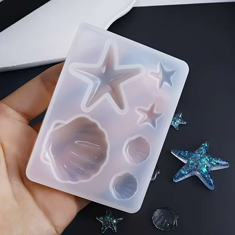 DIY 海洋テーマクリスタルエポキシ樹脂シェルジュエリーペン - Jewelry Making Mold のレビューと価格