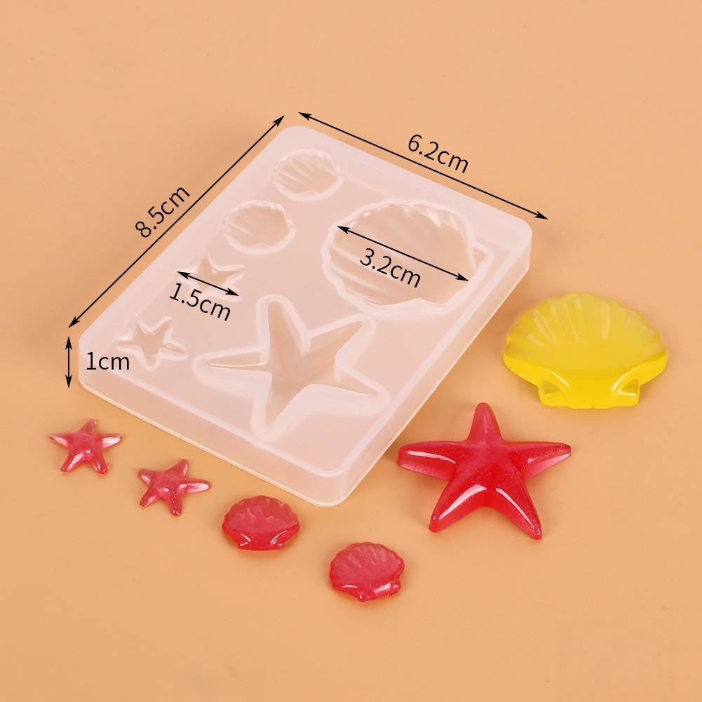 DIY 海洋テーマクリスタルエポキシ樹脂シェルジュエリーペン - Jewelry Making Mold のレビューと価格