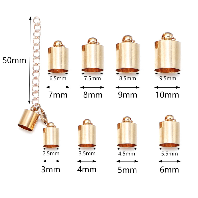 10 セット革コードエンドキャップロブスタークラスプ延長チェ - Jewelry Making Class のレビューと価格