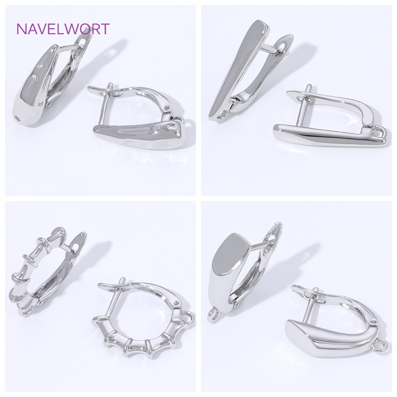18K ゴールドメッキの滑らかなイヤリングフック、イヤリング - Jewelry Making Kits のレビューと価格