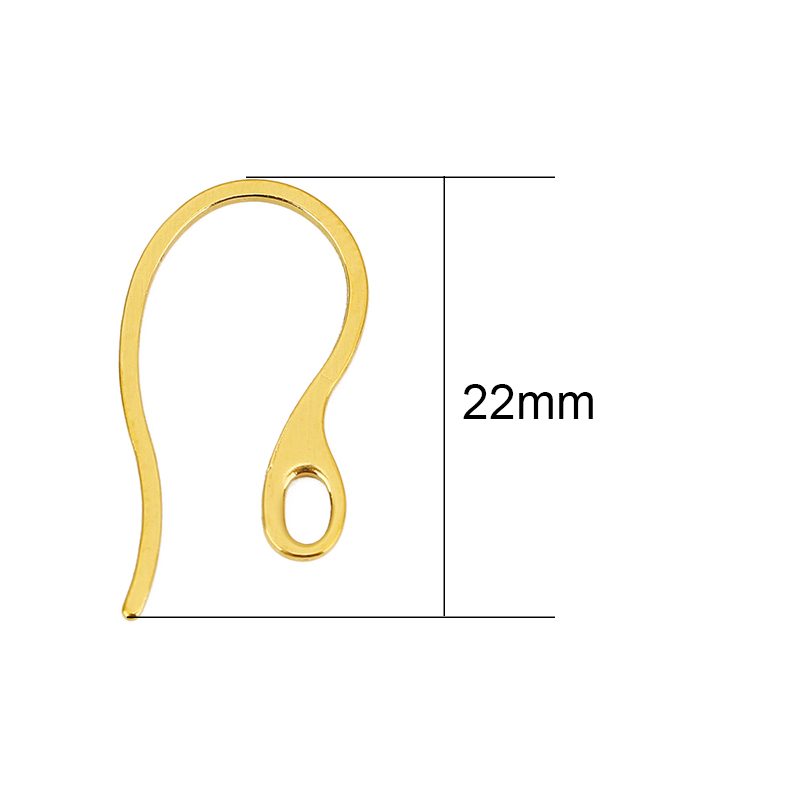 20個入り 低刺激性ステンレス製イヤリングフック PVD加工 - Jewelry Making Earring Supplies のレビューと価格