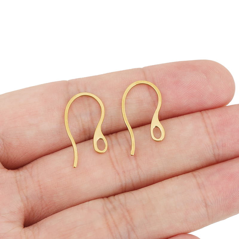 20個入り 低刺激性ステンレス製イヤリングフック PVD加工 - Jewelry Making Earring Supplies のレビューと価格