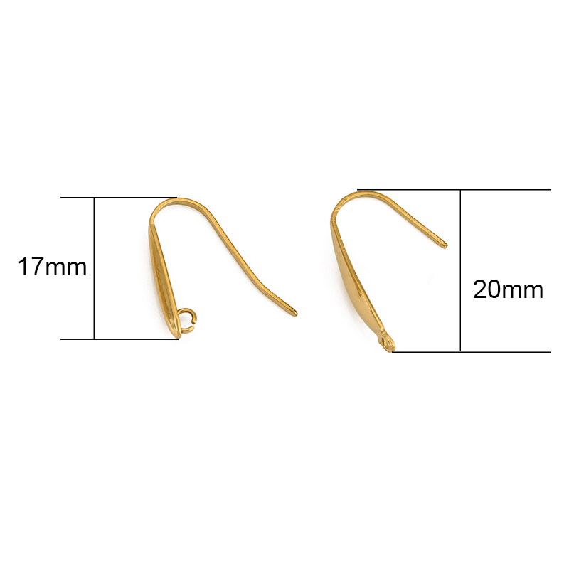 10 個色褪せないステンレス鋼イヤリングフックワイヤー作成  - Jewelry Making Earring Supplies のレビューと価格