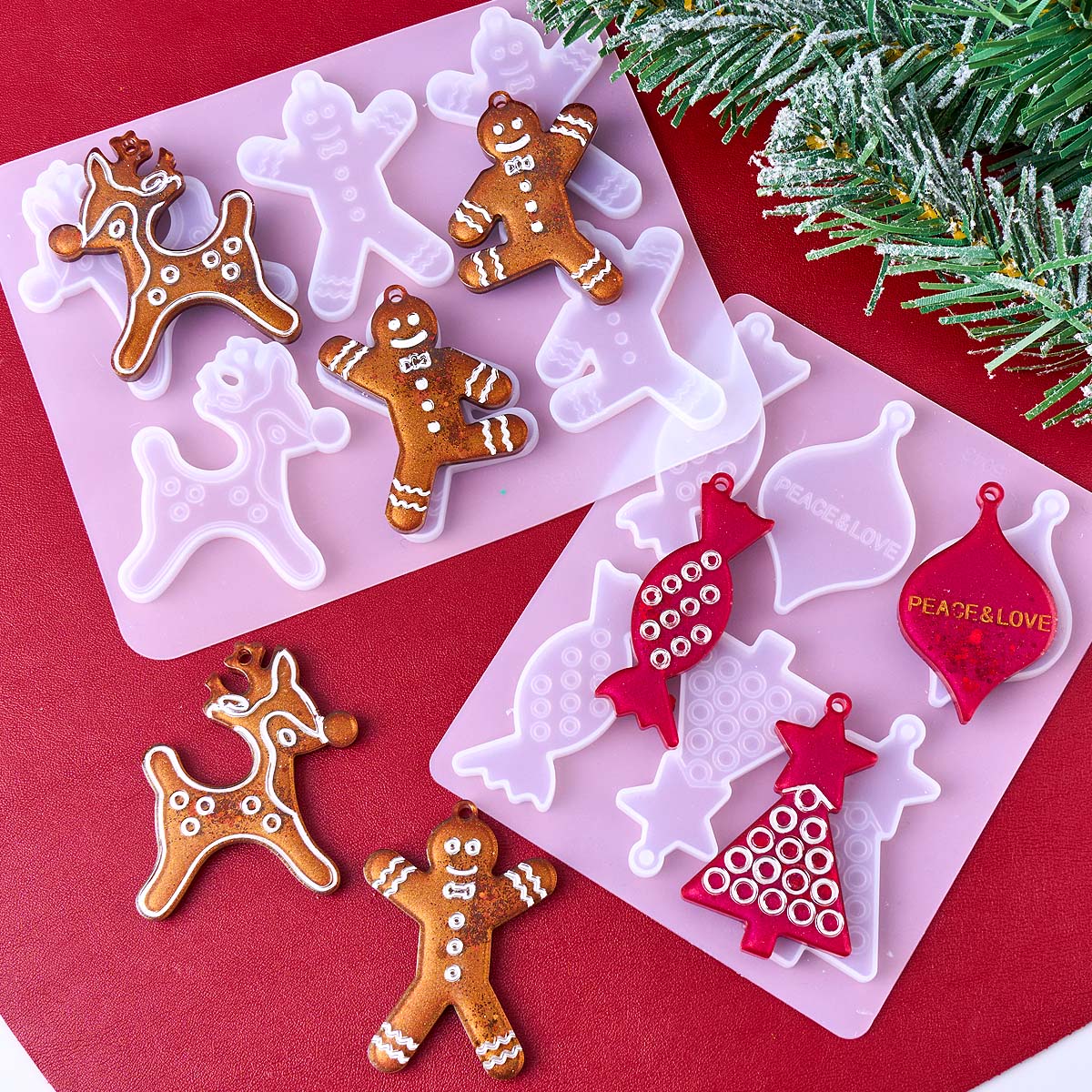 クリスマスシリーズイヤリングペンダントシリコンモールド DI - Jewelry Making Mold のレビューと価格
