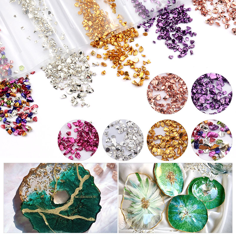 エポキシ樹脂カラフルなメタリック砂岩ネイルアート砂利充填材  - Jewelry Making Techniques のレビューと価格