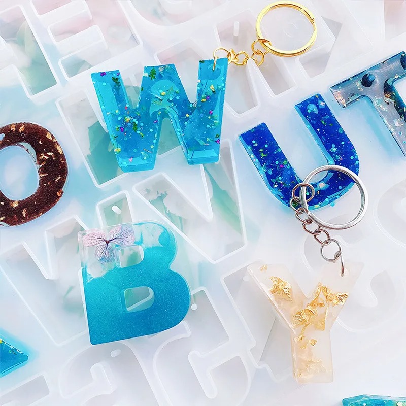 アルファベットエポキシ樹脂シリコーン型 DIY 文字番号ペン - Jewelry Making Mold のレビューと価格