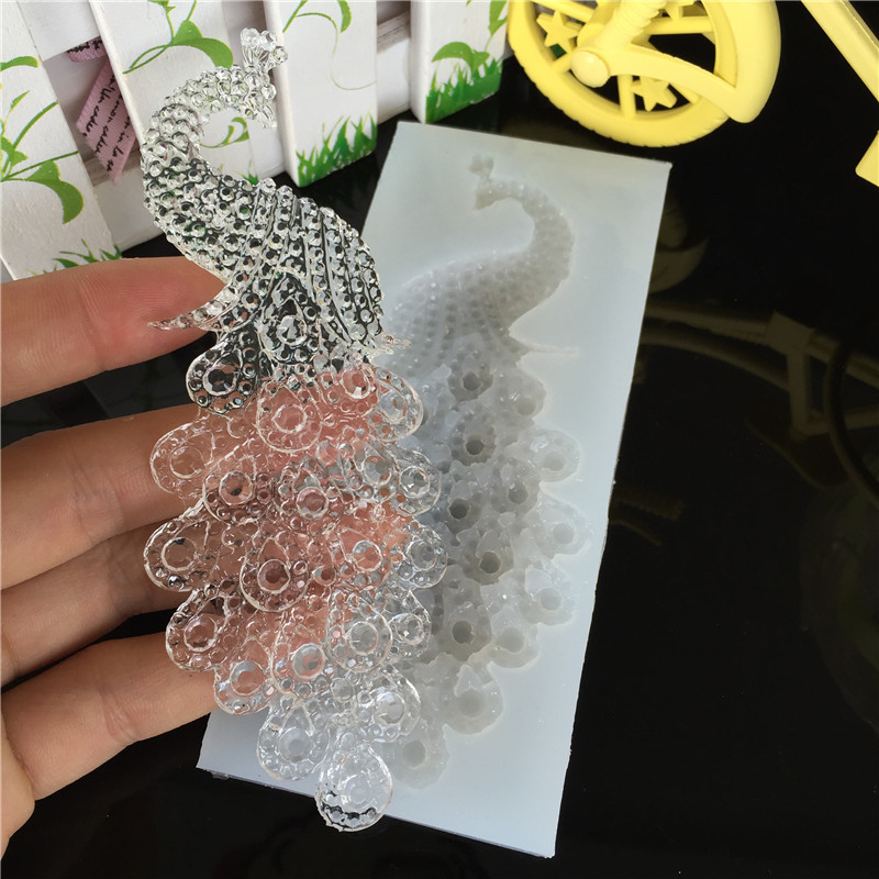 DIY クリエイティブ孔雀ジュエリーペンダントシリコーン型ギ - Jewelry Making Mold のレビューと価格