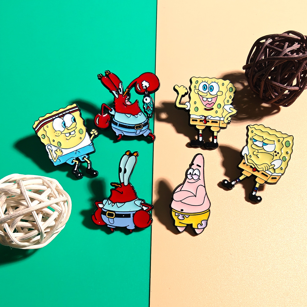 6個セット スポンジ・ボブ スクエアパンツ アニメ漫画ブロー - Jewelry Making Kits のレビューと価格