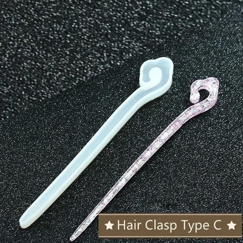 新しい透明ヘアピンシリコーン特殊金型樹脂 DIY ヘアジュエ - Jewelry Making Mold のレビューと価格