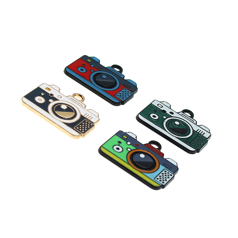 10 ピース/ロットレトロビデオフィルムカメラエナメルチャー - Jewelry Making Videos のレビューと価格
