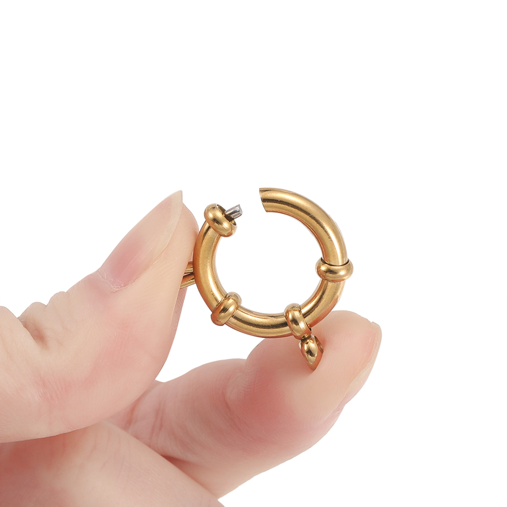 2 個のステンレス鋼ラウンドスプリングクラスプフックブレスレ - Jewelry Making Class のレビューと価格