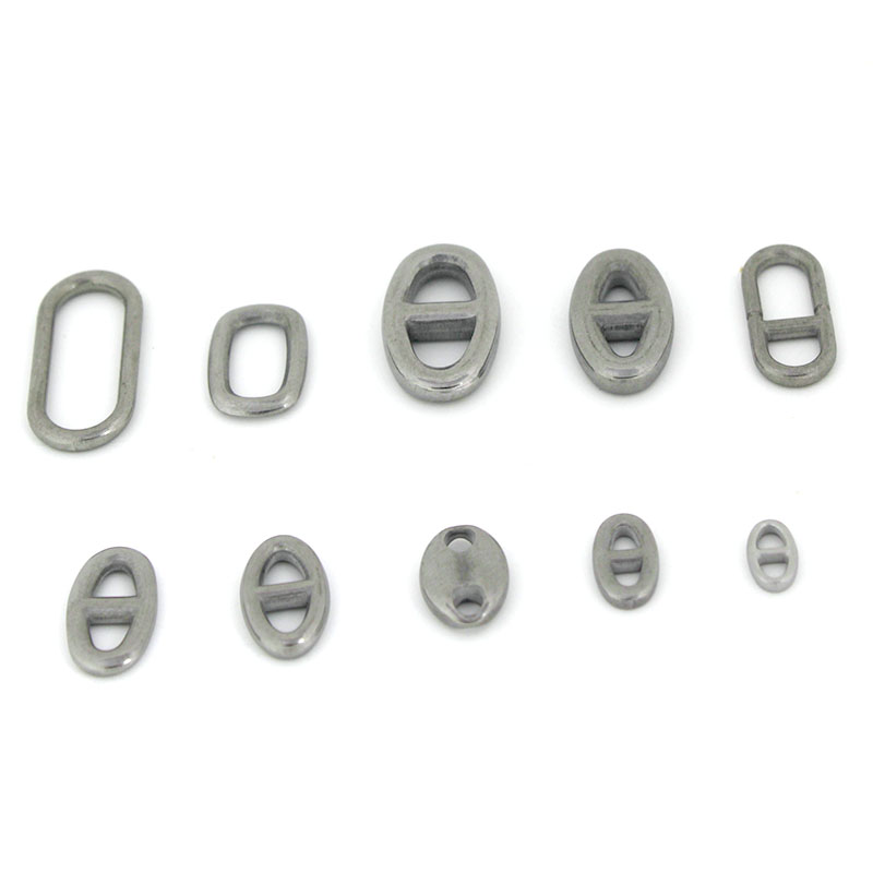10 個のステンレス鋼の二重穴楕円形コネクタチャームジュエリ - Jewelry Making Class のレビューと価格