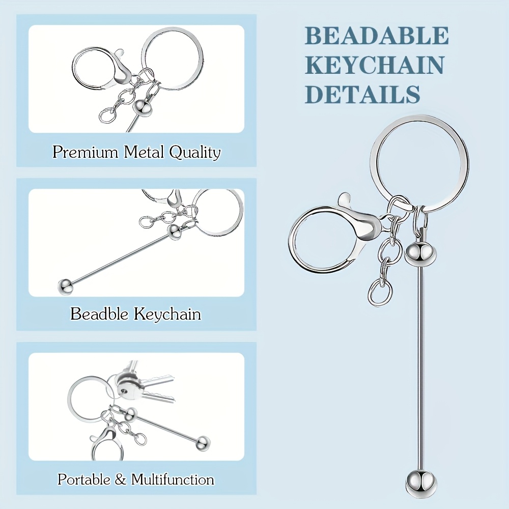 10 個 DIY ユニークなブランクビーズキーホルダー作成キ - Jewelry Making Degree のレビューと価格