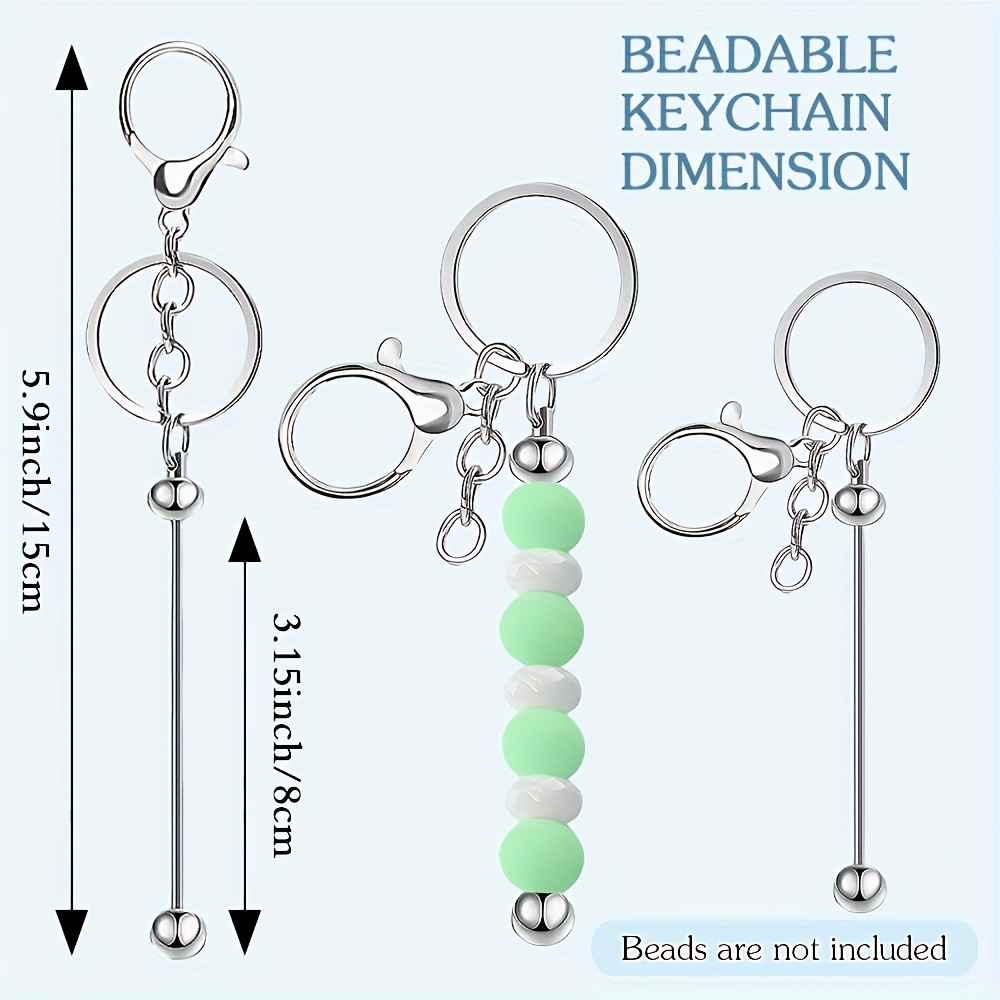 10 個 DIY ユニークなブランクビーズキーホルダー作成キ - Jewelry Making Degree のレビューと価格