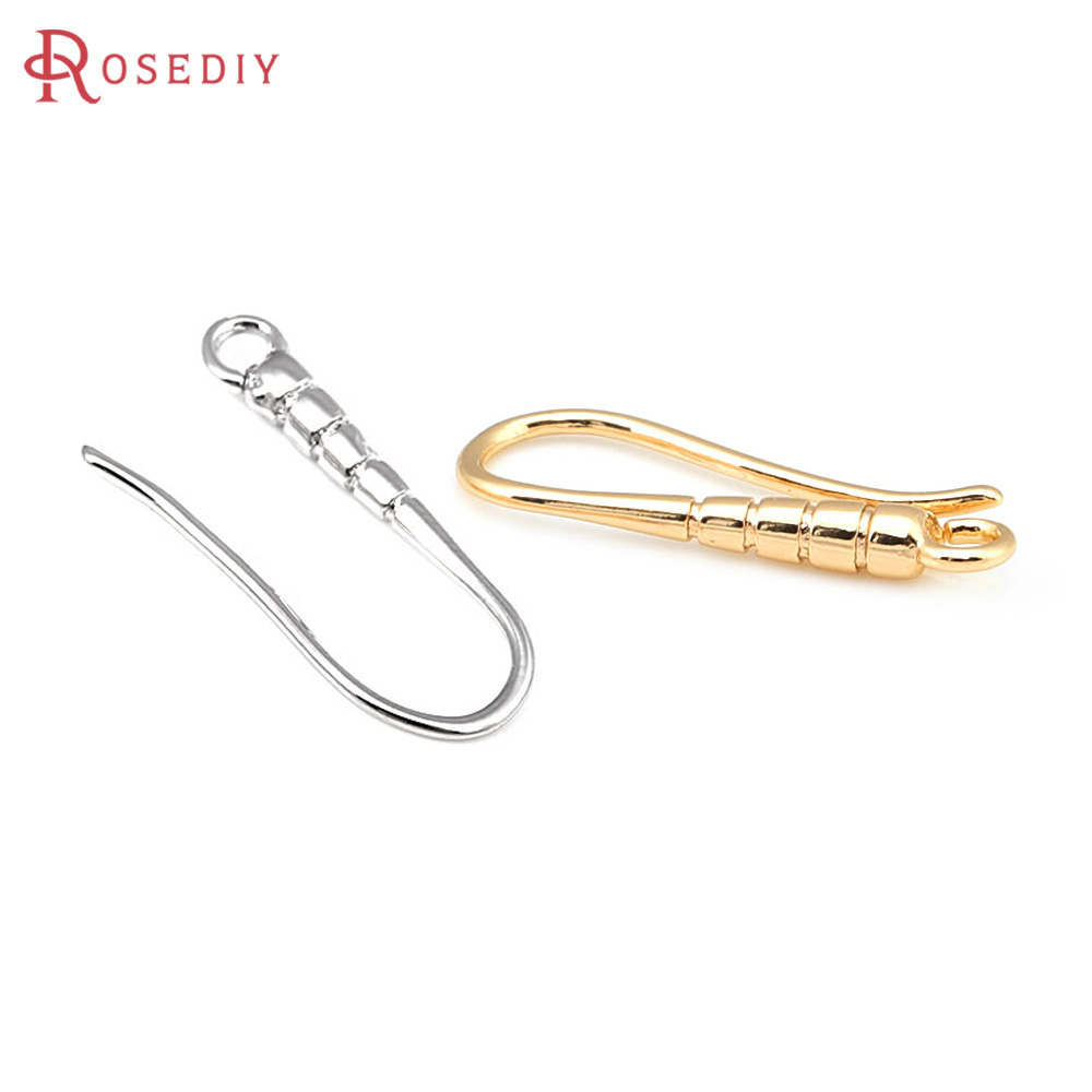 18Kゴールドカラー真鍮イヤリングフック,高品質のジュエリー - Jewelry Making Earring Supplies のレビューと価格