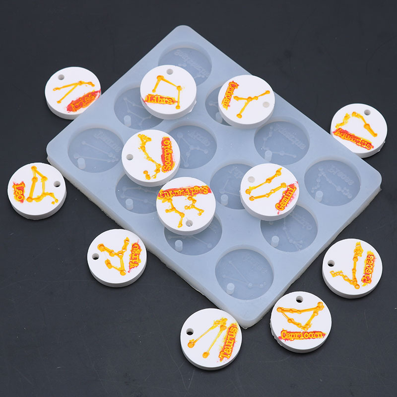 12 穴星座ペンダント型 DIY ジュエリーイヤリングネック - Jewelry Making Mold のレビューと価格