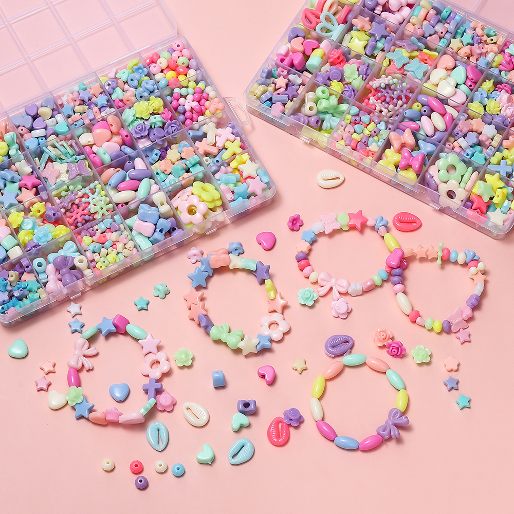 1箱 カラフルアクリルポニービーズ スクエアレタークレイスペ - Jewelry Making Degree のレビューと価格