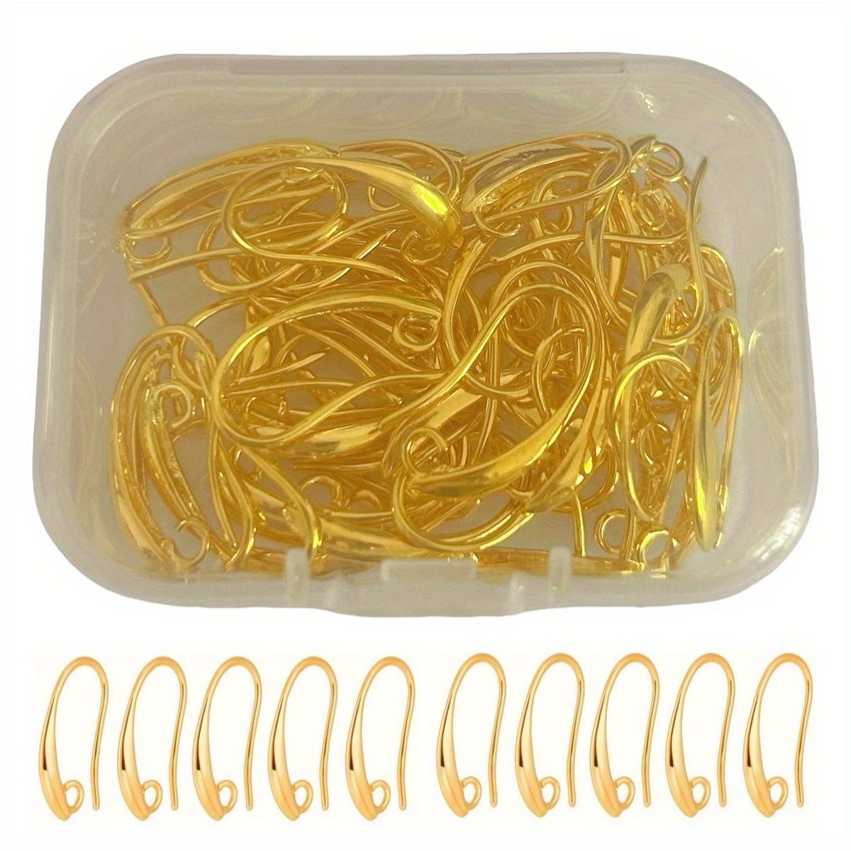 1箱入りのゴールデンとゴールデンミックスカラーの新作人気DI - Jewelry Making Earring Supplies のレビューと価格
