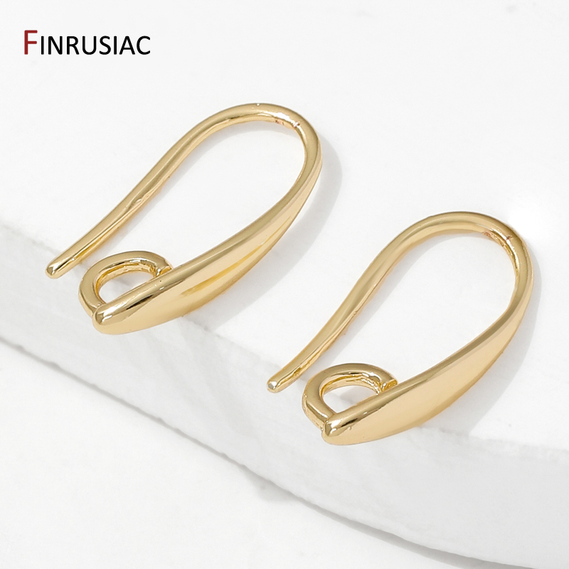14K金メッキ真鍮製スムースイヤリングフック、イヤリング製作 - Jewelry Making Earring Supplies のレビューと価格