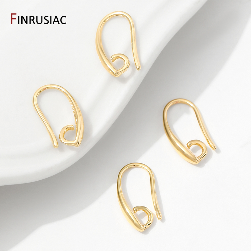 14K金メッキ真鍮製スムースイヤリングフック、イヤリング製作 - Jewelry Making Earring Supplies のレビューと価格