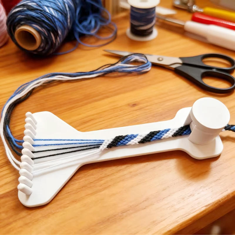 調整可能なミニ3DプリントDIYロープ編みラック手芸織りツー - Jewelry Making Techniques のレビューと価格