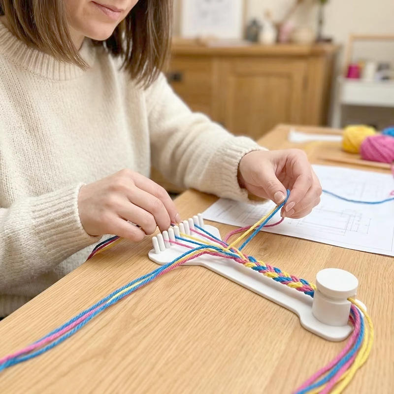 調整可能なミニ3DプリントDIYロープ編みラック手芸織りツー - Jewelry Making Techniques のレビューと価格